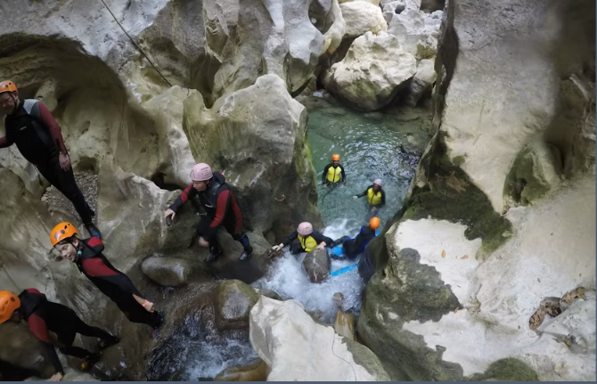 Antalya family outdoor adventure experience in Aladdin's Canyon